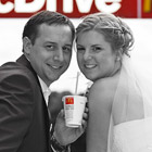 Hochzeitsfoto: Schwarz-Weiss-Portrait mit ColorKey-Effekt